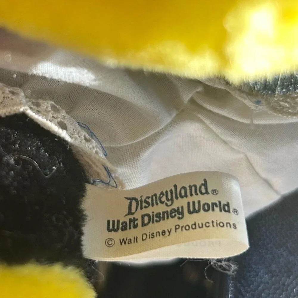Vintage 1970s Walt Disney Mickey Mouse‎ Plush Doll Toy Disneyland Made In Korea